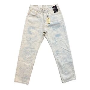 Levis 501 Original Cropped Jeans Womens‎ 27x26 Light Acid Wash Premium NWT